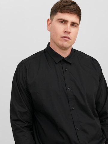 Jack & Jones Plus Regular Fit Hemd 'Joe' in Schwarz