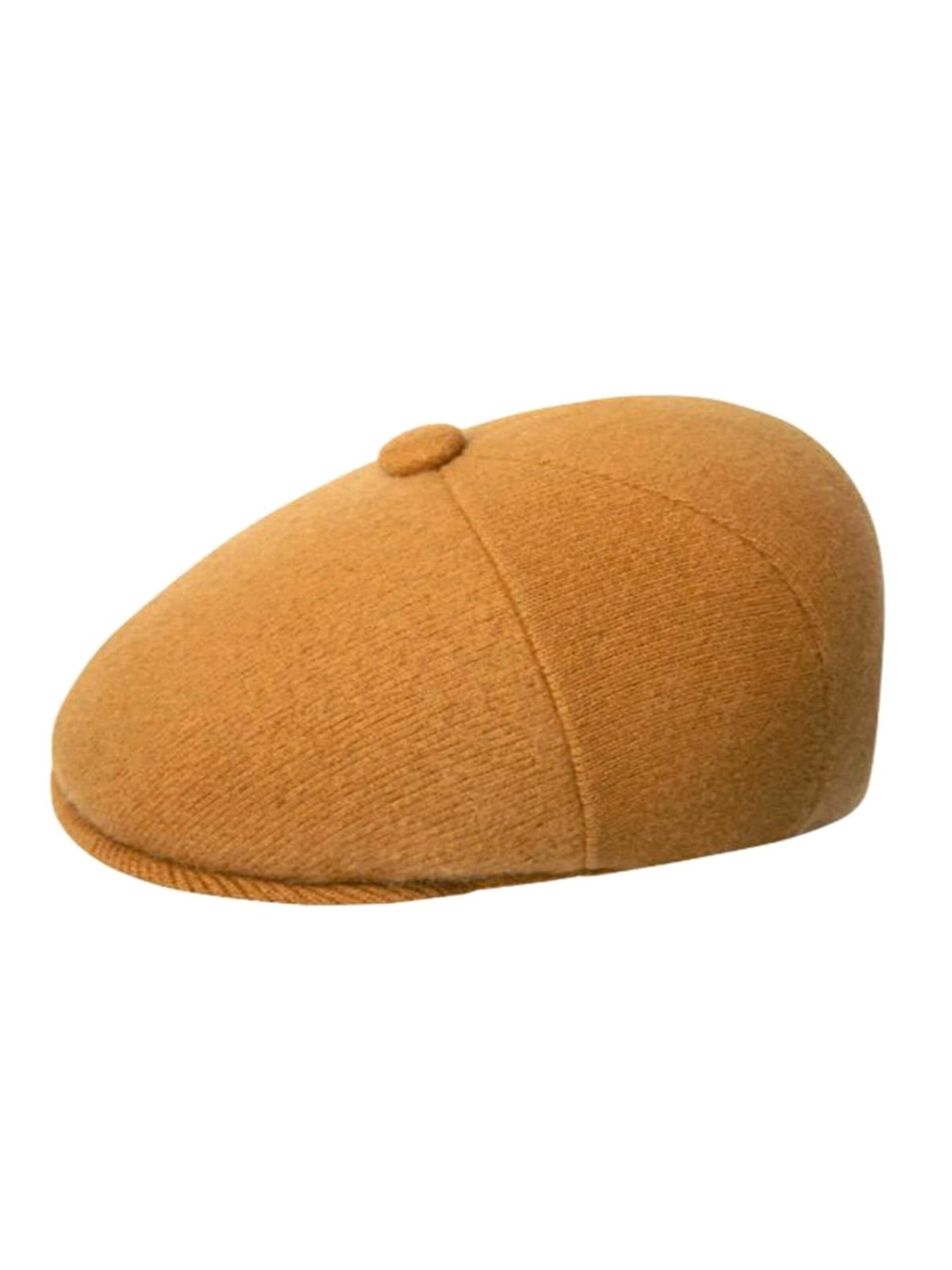 KANGOL Hut 'Wool Panel 575 -- Rustic Camel Flat Cap'‌‌‌‌‌ in Orange: Vorderseite