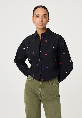 Fabienne Chapot Blouse in Zwart: voorkant