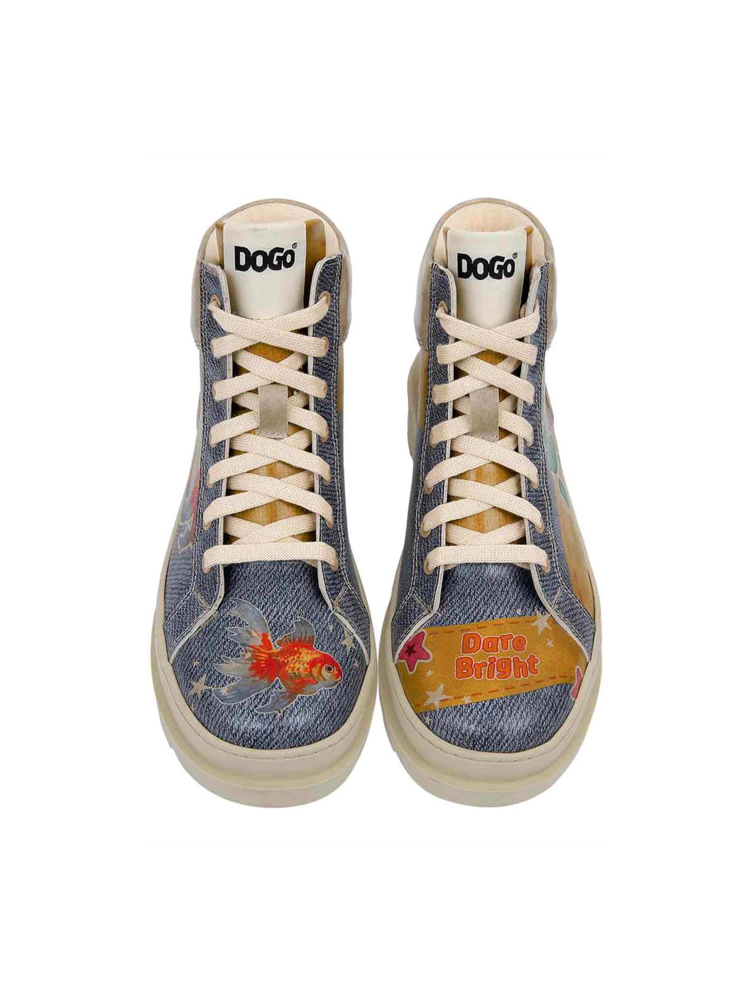 DOGO Lace-Up Boots in Blue