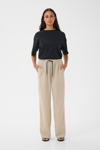 Loosefit Pantalon 'Felia' KAREN BY SIMONSEN en beige