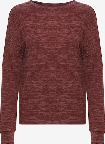 Oxmo Sweatshirt 'Benta' in Bruin: voorkant