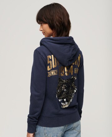 Superdry Sweatjacke in Blau