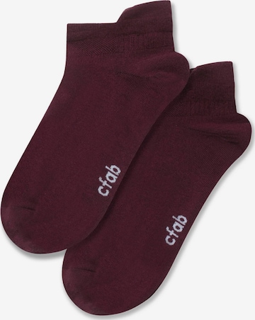 cfab (formerly creamy fabrics) Socks '4er-Pack Sneaker Socken' in Red: front