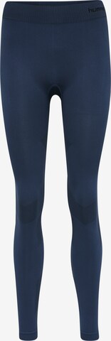 Hummel Skinny Sporthose 'First' in Blau: predná strana