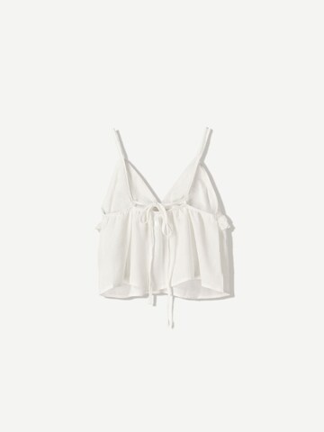 Bershka Top in Weiß