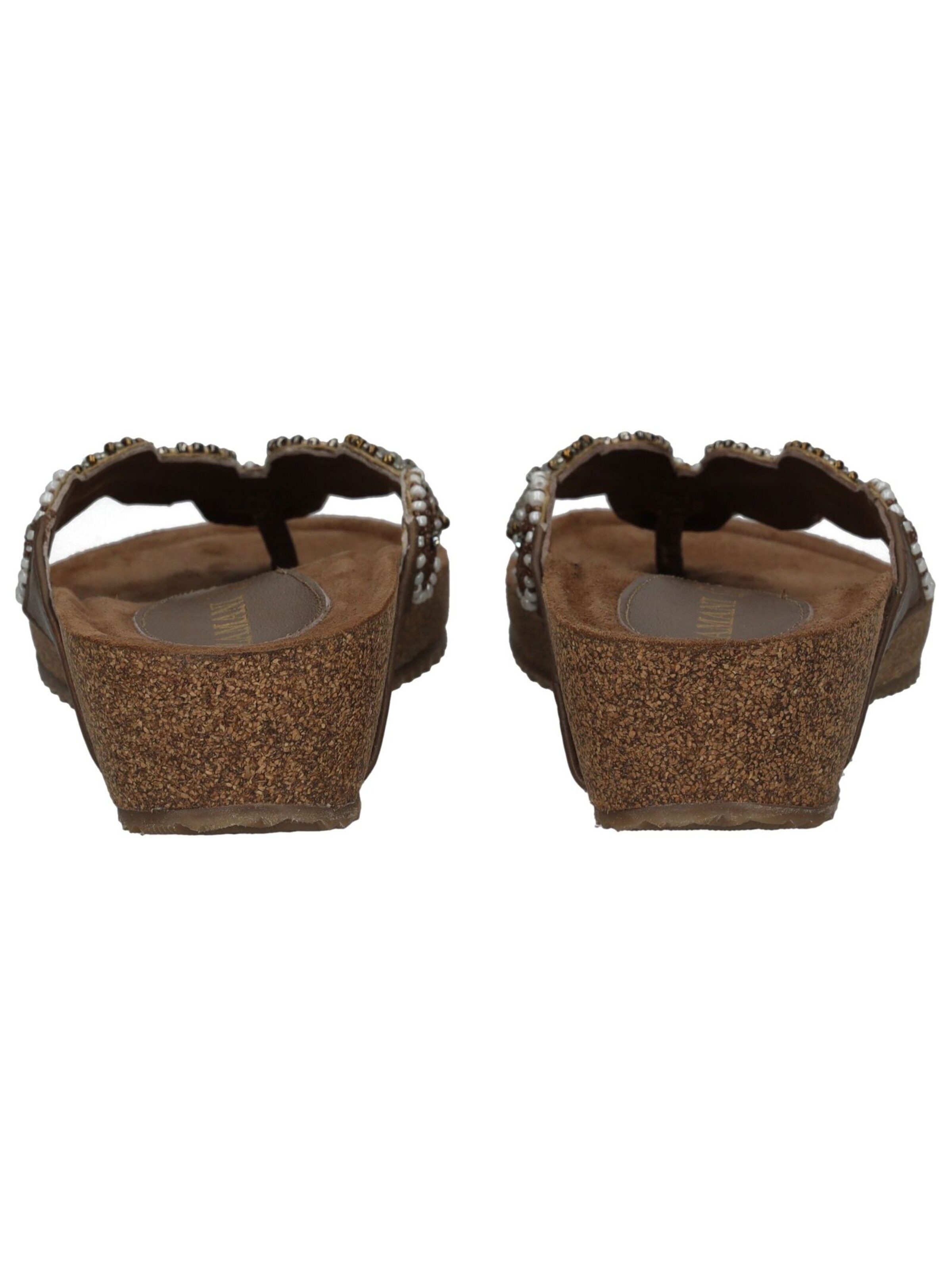 LAZAMANI T-Bar Sandals in Brown