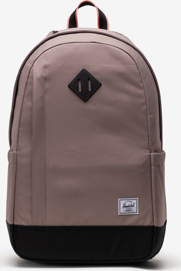 Herschel Rucksack 'Seymour' in dunkelbeige / schwarz / offwhite, Produktansicht