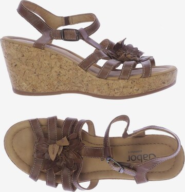 GABOR Sandals & High-Heeled Sandals in 39 in Brown: front
