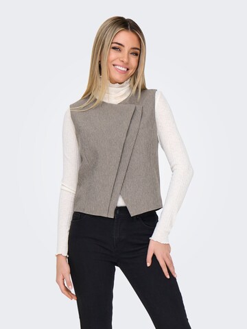 Gilet de costume 'ONLNOVI' ONLY en gris : devant