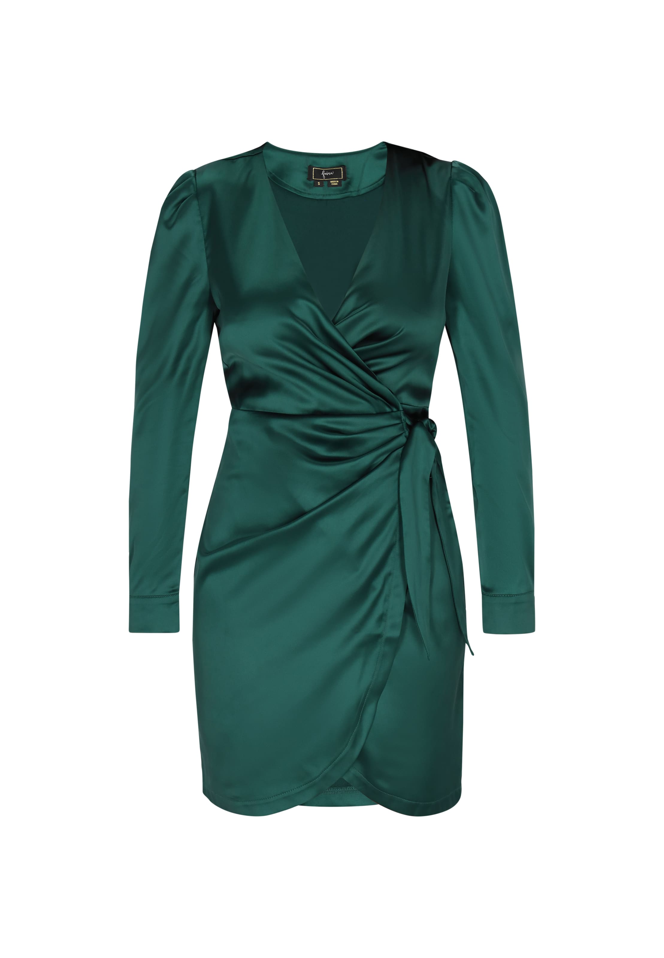 faina Koktejlové šaty – zelená: přední strana