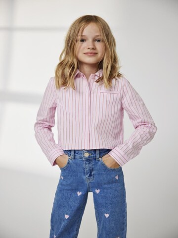 Wide Leg Jean 'JUICY' KIDS ONLY en bleu : devant