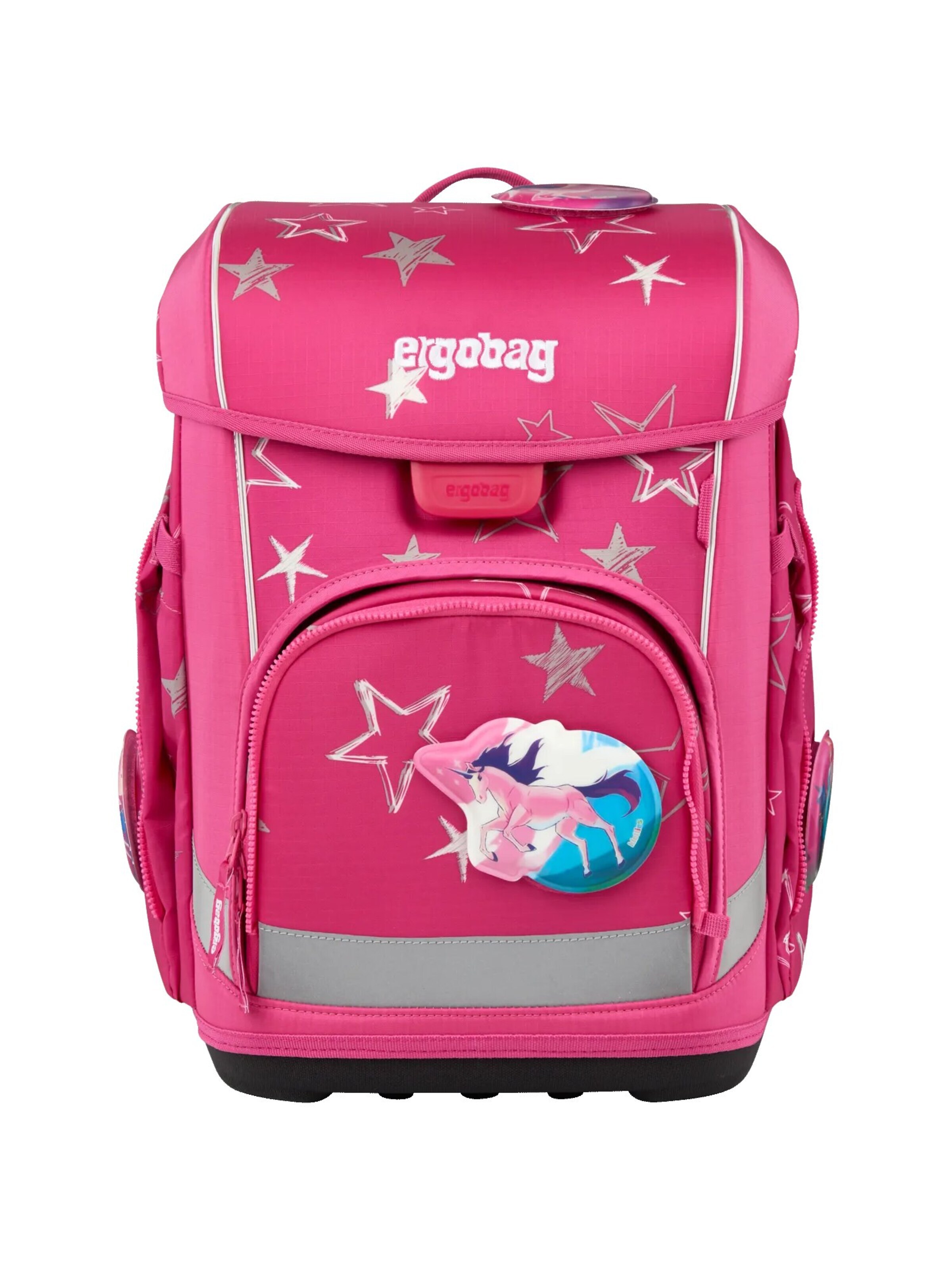 ergobag Backpack 'Schulranzen-Set cubo light Set' in Pink