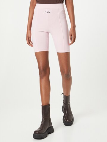 Skinny Leggings The Couture Club en rose : devant