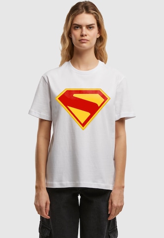 ABSOLUTE CULT Ladies Superman New Shield Logo Everyday Tee ' ' in Weiß: Vorderseite