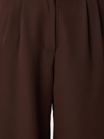Happiness İstanbul Wide leg Pleat-front trousers in Brown