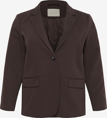 KAFFE CURVE Blazers in Bruin: voorkant