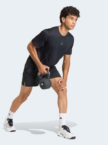 Regular Pantalon de sport 'AIRCHILL' ADIDAS PERFORMANCE en noir : devant