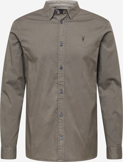 AllSaints Camisa 'HAWTHORNE' em cinzento escuro, Vista do produto