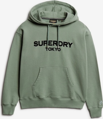 Superdry Sweatshirt in Groen: voorkant