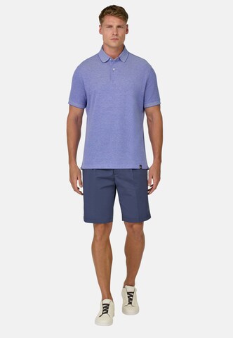 Regular Pantalon à plis Boggi Milano en bleu