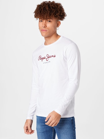 T-Shirt 'EGGO' Pepe Jeans en blanc : devant