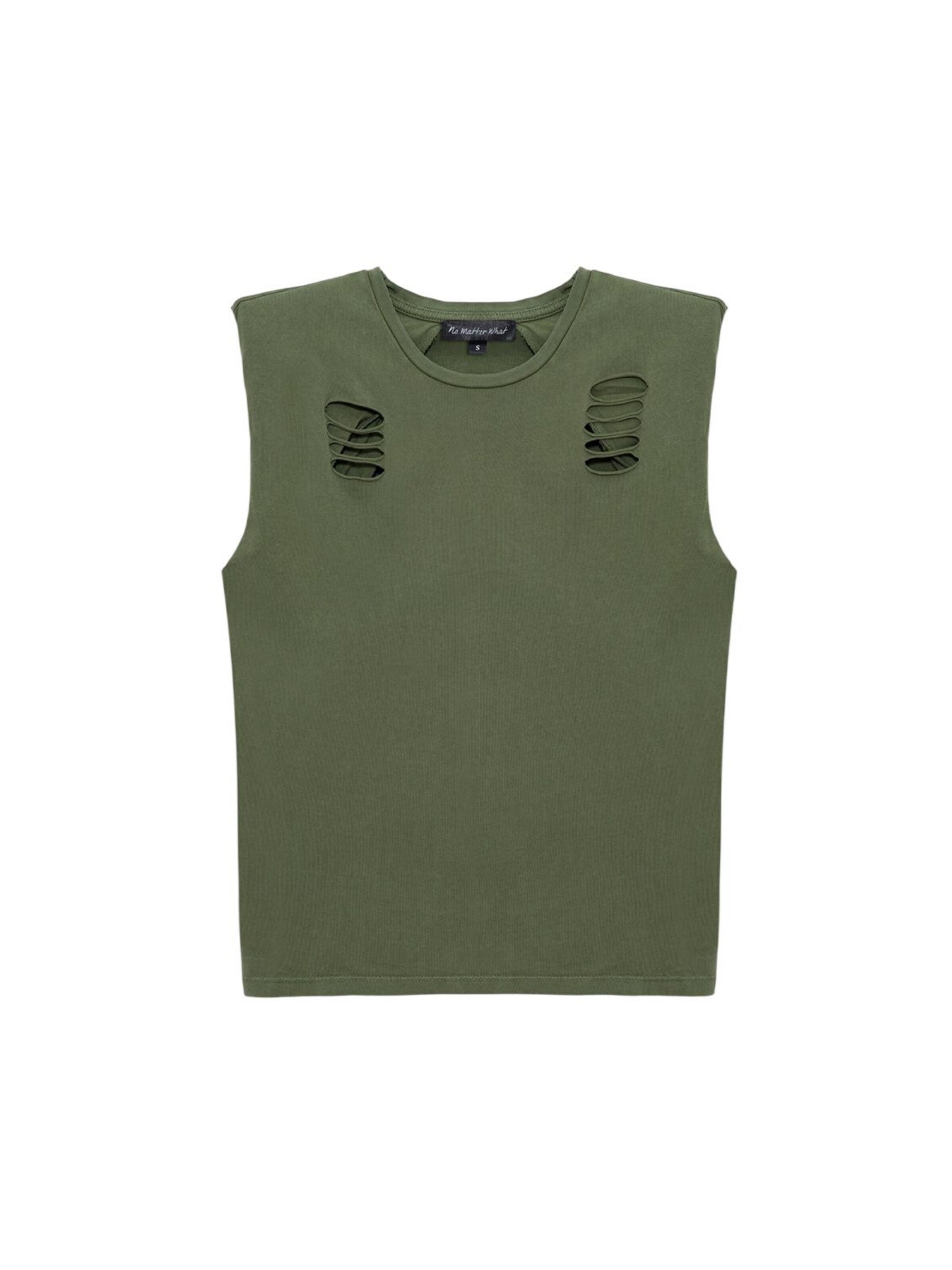 No Matter What Shirt in Groen: voorkant