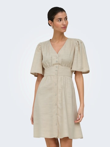 JDY Shirt Dress 'JDYNORA' in Grey: front
