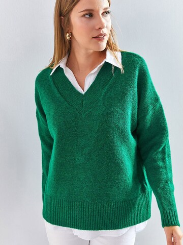Bianco Lucci Pullover in Grün