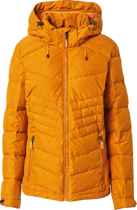 KILLTEC Outdoorjacke in Goldgelb KILLTEC Outdoorjacke in Goldgelb