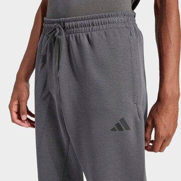 ADIDAS SPORTSWEAR Tapered Workout Pants 'Future Icons' in Grey