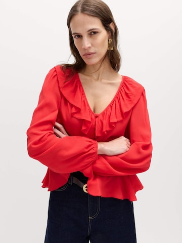Camicia da donna 'Taillierte' di Marks & Spencer in rosso: frontale