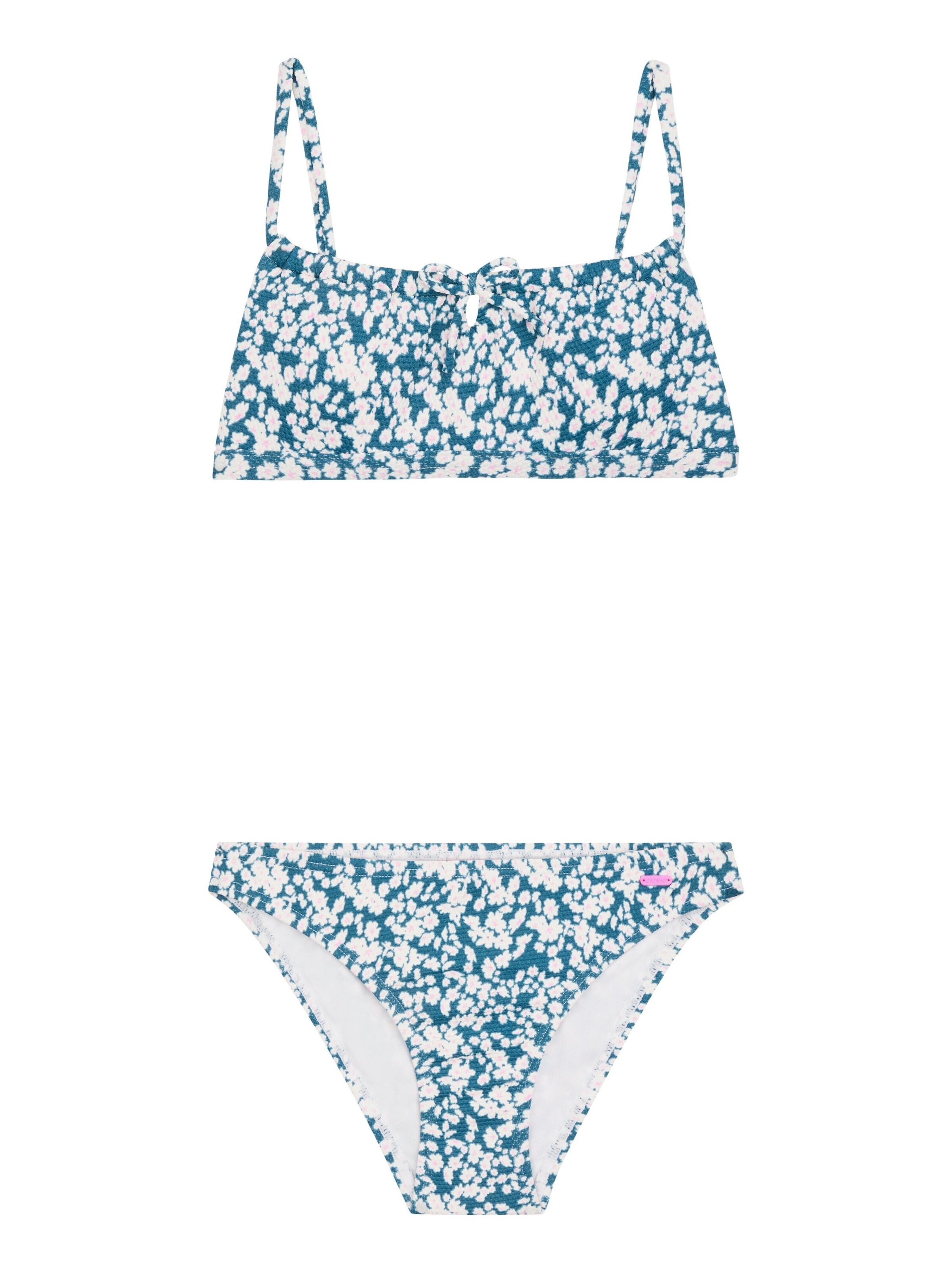 PROTEST Bustier Bikini 'PRTGISSY JR' in Blauw: voorkant