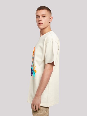 F4NT4STIC Shirt 'Basketball Sports Collection - Abstract player' in Beige