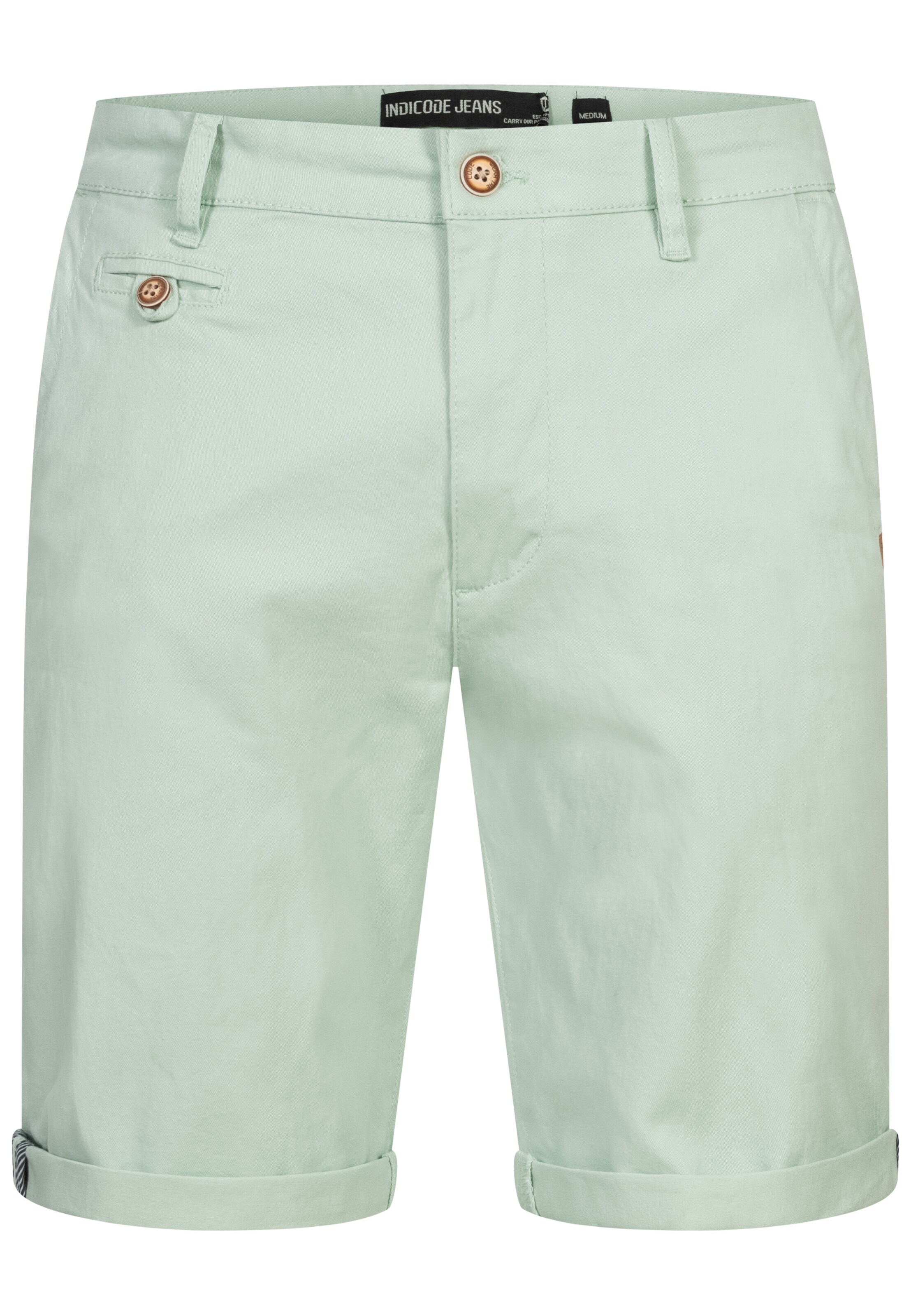 INDICODE JEANS Regular Pants 'Cuba' in Green: front