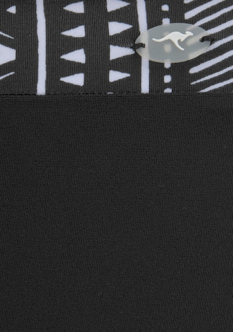 KangaROOS T-Shirt Sportbikini in Schwarz