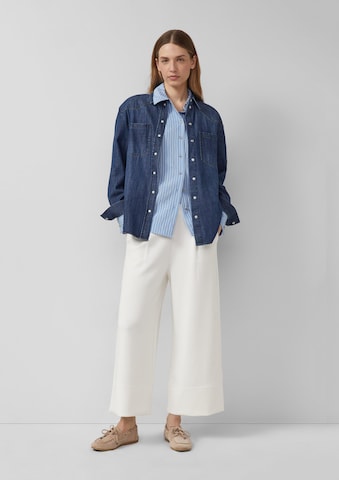 Wide Leg Pantalon à pince s.Oliver en beige