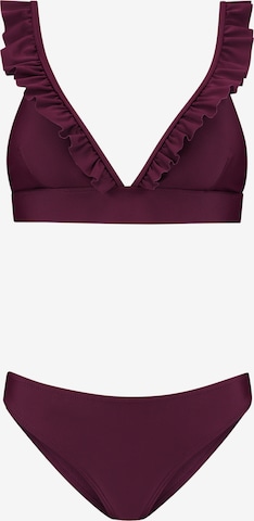 Shiwi Kolmio Bikini 'Bobby' värissä lila: etupuoli