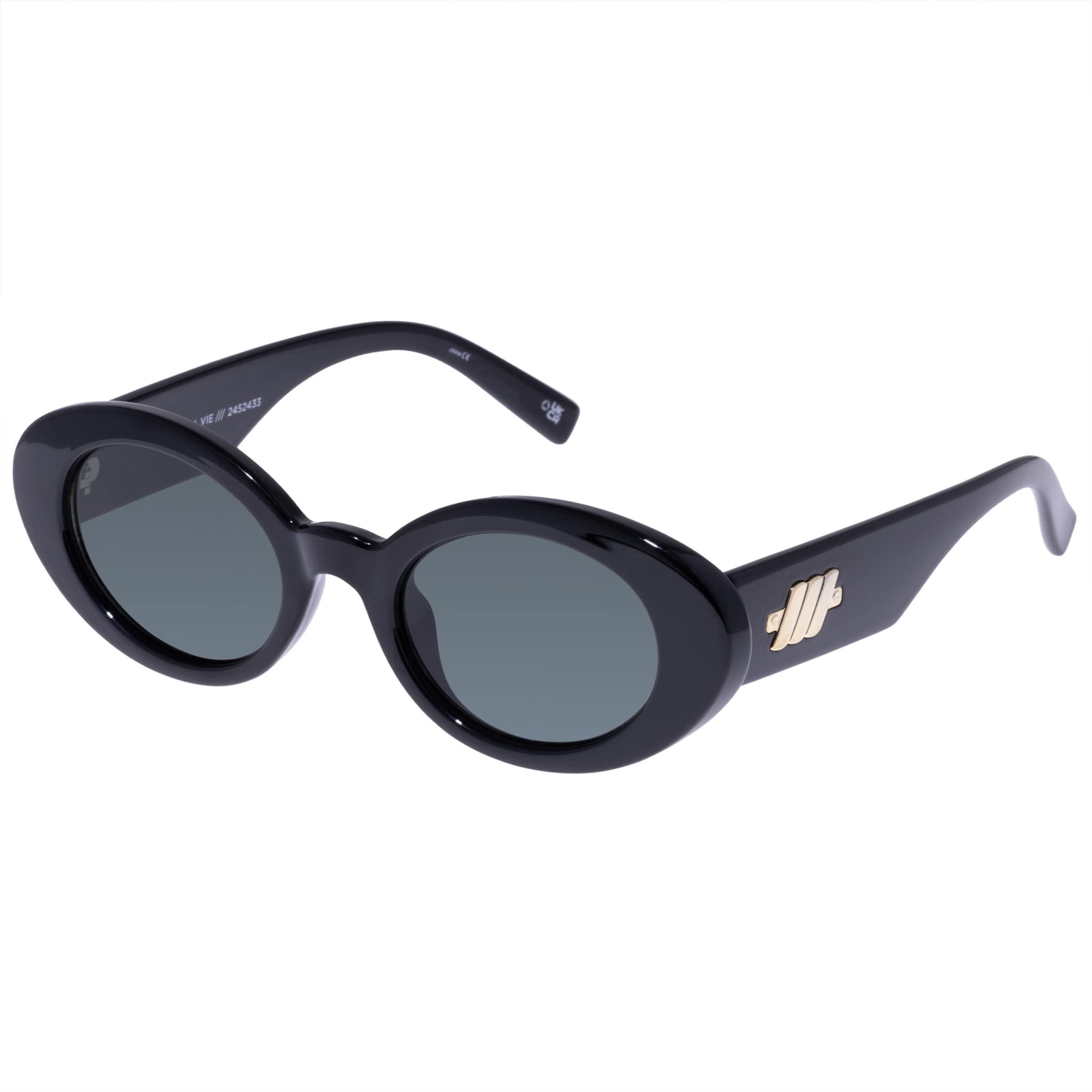 LE SPECS Sunglasses 'Nouveau Vie' in Black: front