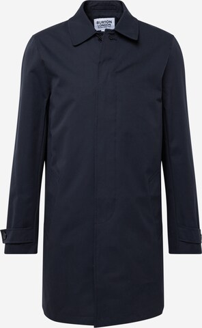 BURTON MENSWEAR LONDON Between-seasons coat 'Classic Mac' in Blue: front