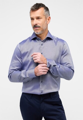 ETERNA Slim fit Zakelijk overhemd in Blauw: voorkant