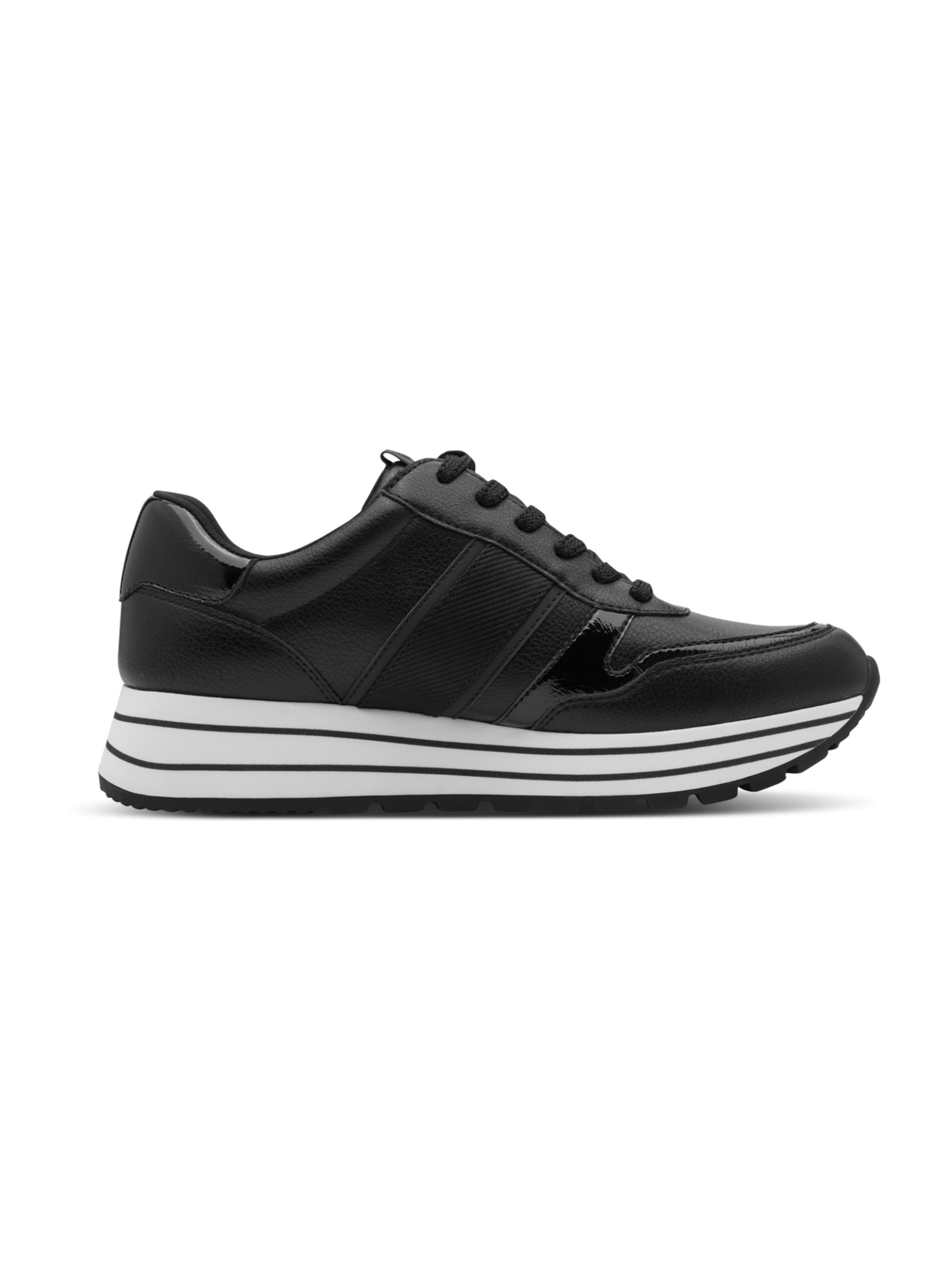 Tamaris Athletic Lace-Up Shoes in Black: bottom