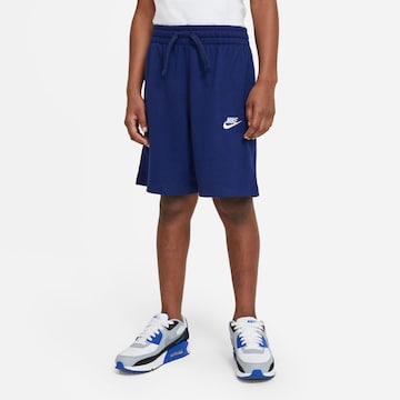 Nike Sportswear Regular Trousers in Blue: front