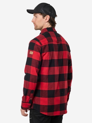 SWEDEMOUNT Regular fit Traditional button up shirt 'Nordkap' in Red
