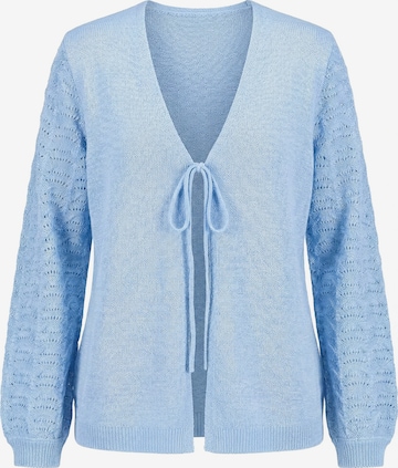 MIAMODA Gebreid vest in Blauw: voorkant