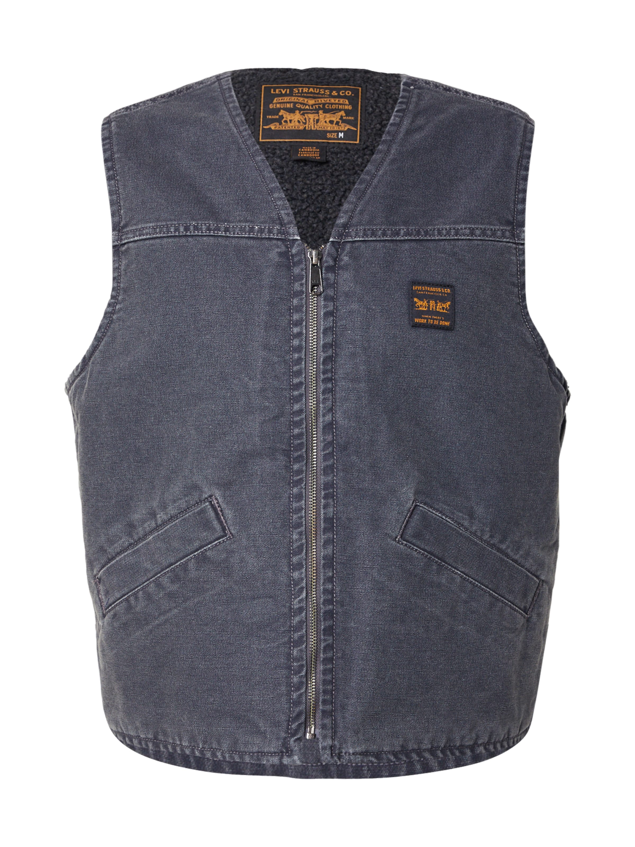 LEVI'S ® Weste 'SARATOGA' in Schwarz: Vorderseite