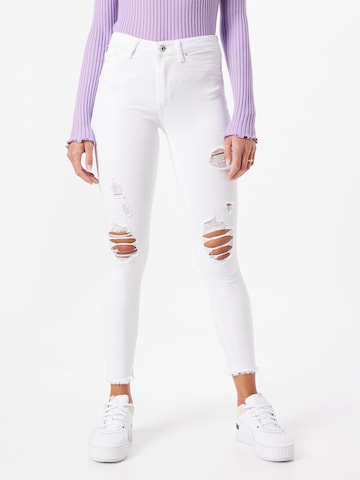 ONLY Skinny Jeans 'Blush' i hvid: forside