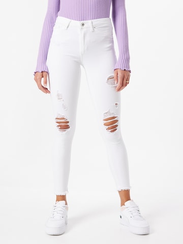 Skinny Jean 'Blush' ONLY en blanc : devant