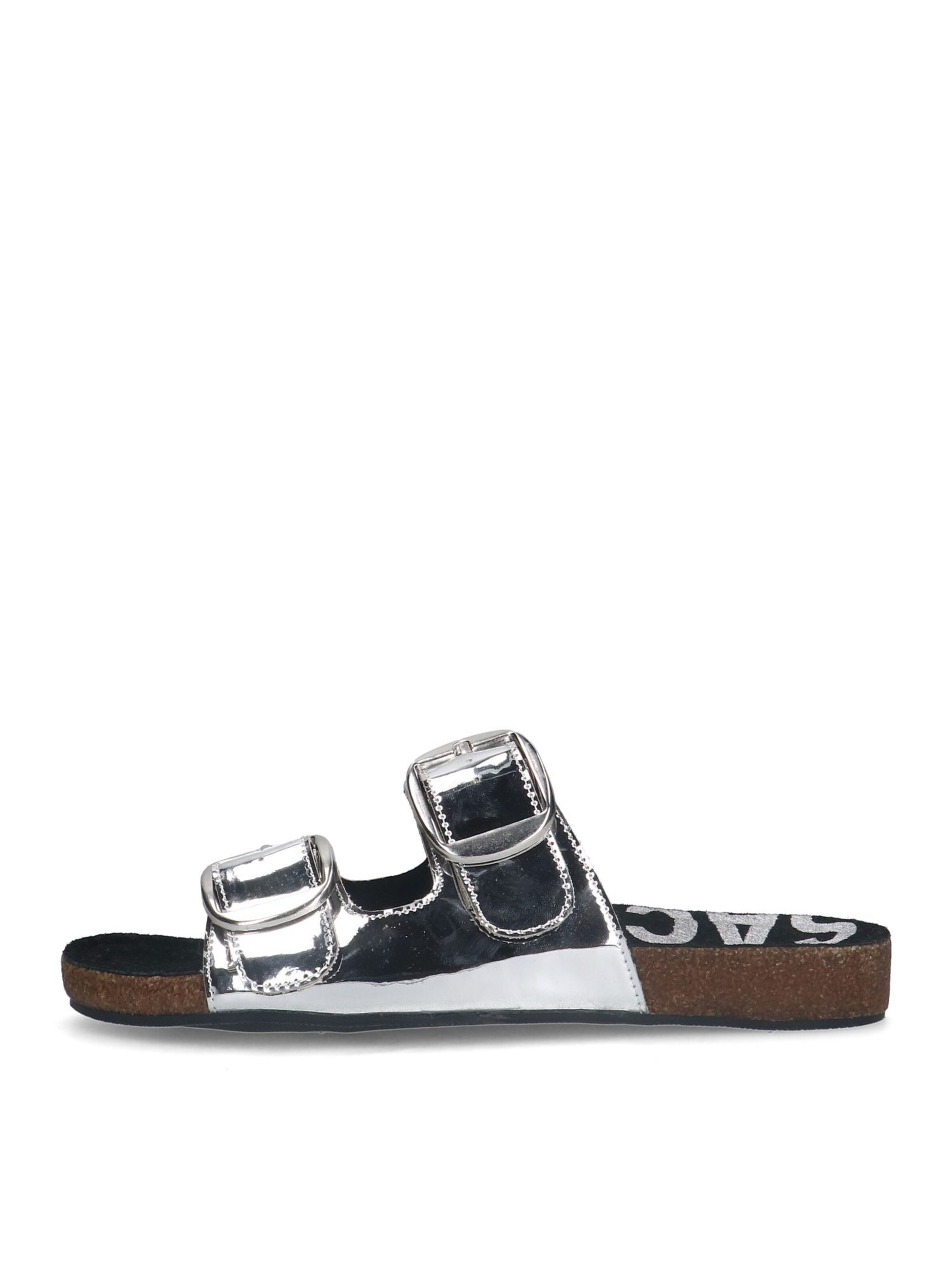 SACHA Mules in Silver