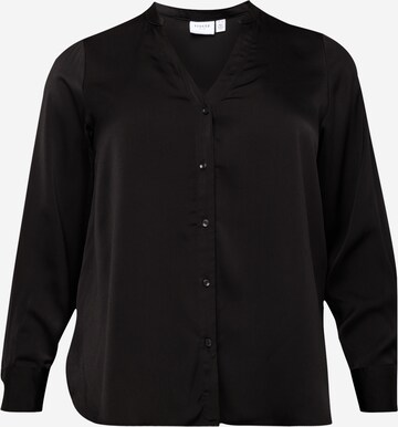 EVOKED - Blusa 'ELMA' en negro: frente